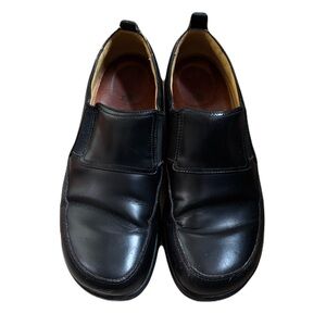 Birkenstock Footprints Black Leather Loafers EURO 40